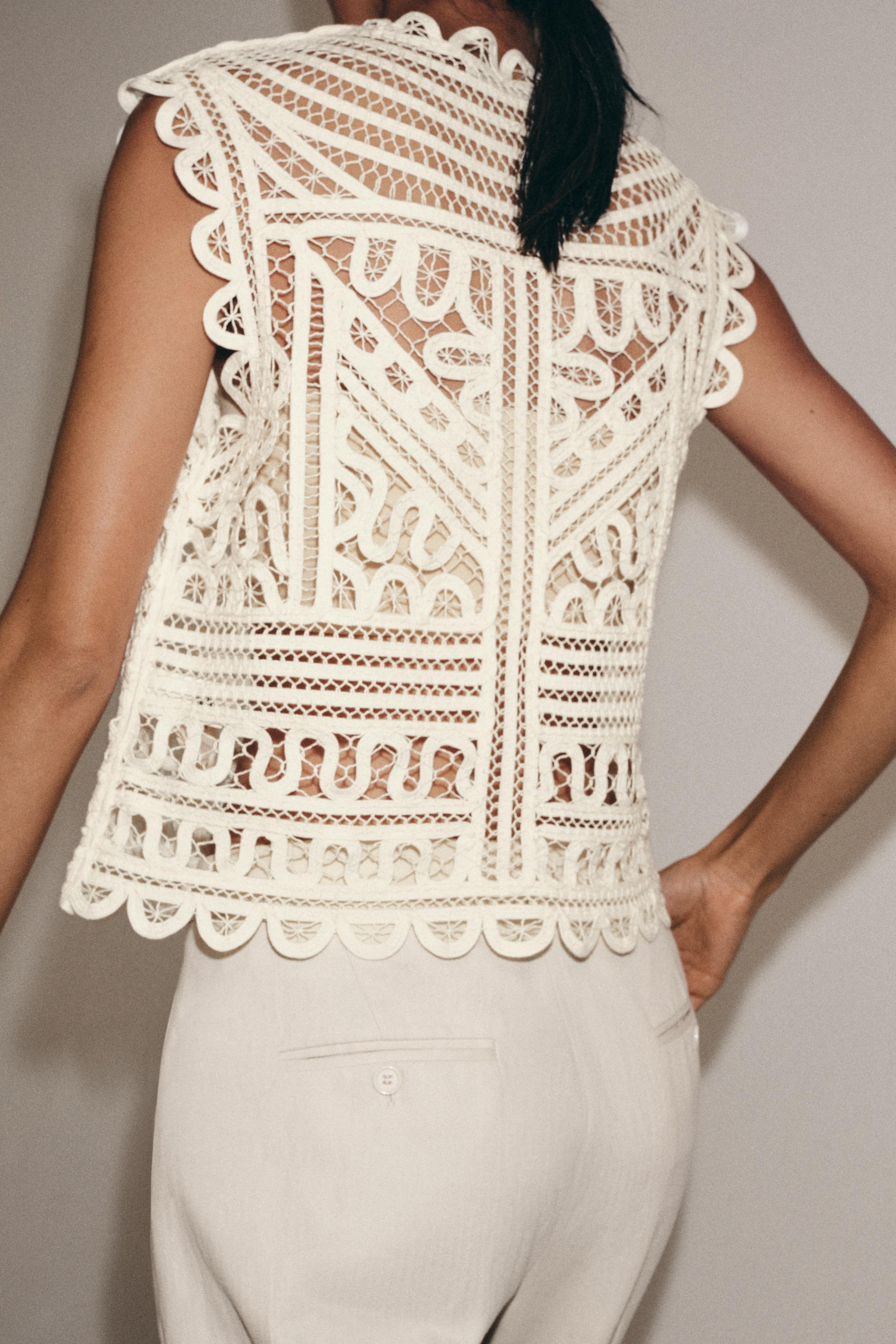 ZW COLLECTION CROCHET BLOUSE